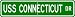 USS CONNECTICUT BB 18 Street Sign - Navy Ship Gift Sail