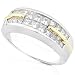 One of a Kind 1 1/4ctw Princess Diamond Ring (GH/VS-SI) in Platinum & 18kt Yellow Gold