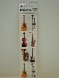 Paper House Productions ST-2101E Photo Real Stickypix Stickers, 2-Inch by 4-Inch, Musical Instruments (6-Pack)