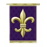 Fleur de Lis Silk Reflections Regular Size Flag