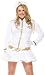 Plus Size Cruiser Cutie - Sexy Sailor Girl Costume (White;2X-3X)