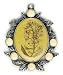 Pendants-Yellow Pressed Flower-1PK/Ox Silv.