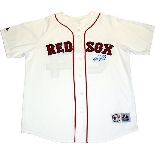 Steiner Sports MLB Boston Red Sox David Ortiz Signed Red Sox Replica Home White Majestic Jersey (No Number)