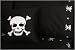 Sin in Linen White Jolly Roger Pirate Skull and Nautical Stars Embroidered on Black 100% Cotton 300 Thread Count Pillowcase sets, Standard, Black