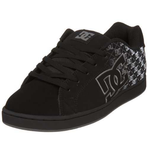 DC Men's Character Skate Shoe,Black/White/Battleship,8 M US