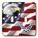 USAF - USAF Airforce - Light Switch Covers - double toggle switch