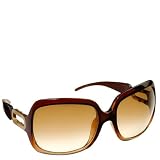 Jimmy Choo - JIMMY CHOO MARGE 0NLL ID BROWN DEEP RED BROWN GRADIENT PLASTIC SUNGLASSES.