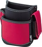 ＴＲＵＳＣＯ　腰袋　２段　携帯電話ホルダー付き　レッド　3656187　TWP2R