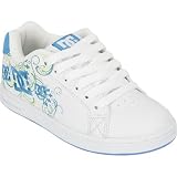 DC Pixie III Girls Shoes - White/Turquoise/White