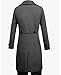 Lende Men's Trench Coat Winter Long Jacket Double Breasted Overcoat