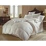 1200 Thread Count California King Size Goose Down Alternative Comforter 100% Egyptian Cotton 1200 TC - 750FP - 50Oz - Solid White