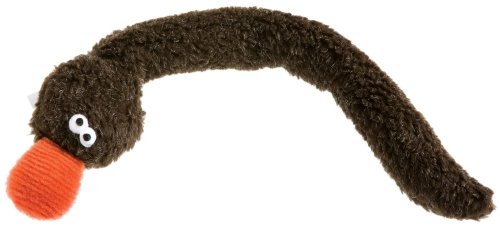 West Paw Design Tug-a-Duck Tug and Squeak Toy for Dogs, Chocolate