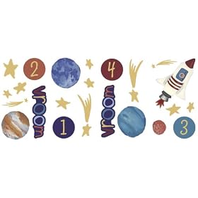 Just for Kids Outer Space Self-Stick Applique