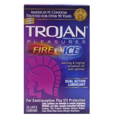 Trojan Fire & Ice Dual Lubricant: 100-Pack of Condoms On Sale