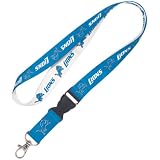 Detroit Lions NFL Football Sports Team Detachable Lanyard with Key Ring
