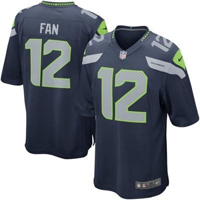 Seattle Seahawks 12th Fan Navy Game Jersey Youth Medium