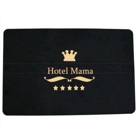 VELOUR FUßMATTE HOTEL MAMA TEPPICH MATTE WASCHBAR