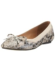 Buffalo London 207-3562 CROCO PU BROWN 01 100697 Damen Ballerinas