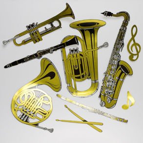 Musical Instrument Cutouts