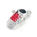 Mothers Day Gifts Bling Jewelry 925 Sterling Silver Hi Top Sneaker Baby Shoe Charm Pendant Red Shoe Lace Mothers Day Gifts Bling Jewelry 925 Sterling Silver Hi Top Sneaker Baby Shoe Charm Pendant Red Shoe Lace