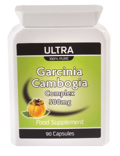 Ultra Garcinia Cambogia - 100% Pure Garcinia Cambogia Extract with 50% Hydroxycitric Acid (HCA) All Natural Weight Loss, Fat Burner. Lose Weight Fast. 90 Capsules
