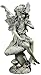 Napco Imports Outdoor Garden Patio Statue Figurine 16.5 Inch Resin Seated Fairy on Mushroom