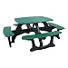 Polly Products Commercial Cafe Bistro Picnic Table Color - Gray