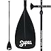 Stand Up Paddle - 3-Piece Adjustable SUP Paddle. Super Paddles - Alloy Series Sport - Aluminum Shaft, Nylon Blade