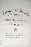 England Wales Geographical Map Maps Antique Print C1910
