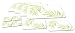 Corelle Bamboo Leaf 10-Piece Tabletop Placemat/Hot pad Set