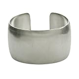 Ladies Stainless Steel Brushed Cuff Bracelet, 7.75