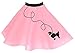 Hip Hop 50's Shop 1950s Girls Poodle Skirt Costume for Kids (Child Small Light Pink)