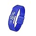 BESSKY Unisex Rubber Blue LED Watch Date Sports Bracelet Digital Wrist Watch