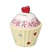 Ceramic Heart Topped Cupcake Design Money Box