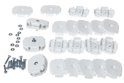 ClosetMaid Joiner Plates Set, White, 24-Pack #7544