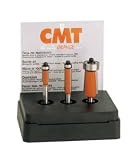 CMT 806.001.11 3-Piece Flush Trim 1/4 Shank Router Bit Set