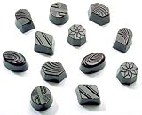 Chocolate Mold: AssortedDiamond, Hexagon, Octagon, Round, Oval & Horseshoe. Approx. 33 mm diam. 36 cavities
