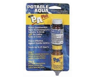 Potable Aqua Plus Iodine & Taste Neutralizing Tablets (50 Tablets of Each)