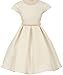 Little Girls Cap Sleeve Sequin Lace Christmas Easter Wedding Flower Girl Dress