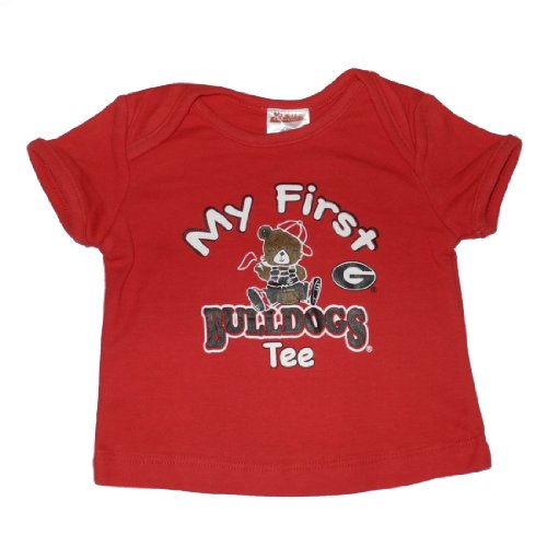 Infant / Baby NCAA Georgia Bulldogs My First Tee T-Shirt - Red (Size: 6-9)