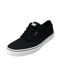 Shoes: Vans Kids Atwood (Canvas) Black/White Skate Shoe 4.5 Kids US - Vans