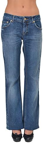 Gianni Versace Couture Women's Blue Distressed Boot Cut Jeans US 28 IT 42