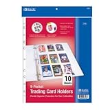 IMAGE OF BAZIC Top Loading 9-Pockets Sports Card Holder, 10 Per Pack