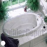 Jacuzzi N855959 Gallery 5 Oval Bath, White