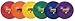 Champion Sports Rhino Poly Playground Ball Set (Multi, 8.5-Inch Diameter)
