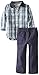 Kids Headquarters Little Boys' Plaid Shirt with Pants
