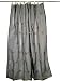 2 Organza Brown Floral Mirror Embroidered Curtains Sheer 92"