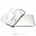 TOP CASE - White Marble Pattern Zipper Sleeve Bag Case Compatible with All Laptop 11