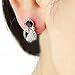 MAKIYO Bling Cute Bowknot Cat Rhinestone Crystal Ear Studs Earrings