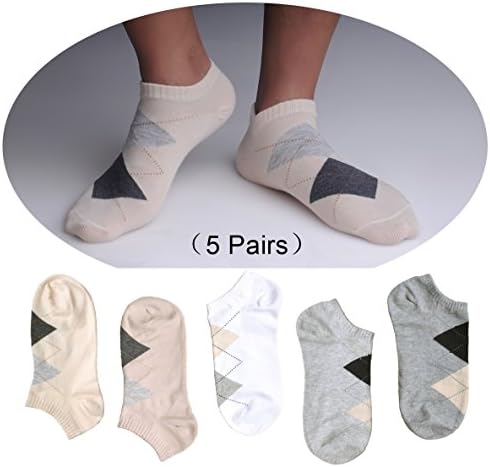 HQSocks Men Invisible Socks Best Cotton Invisible Socks For Men (5 Pair)